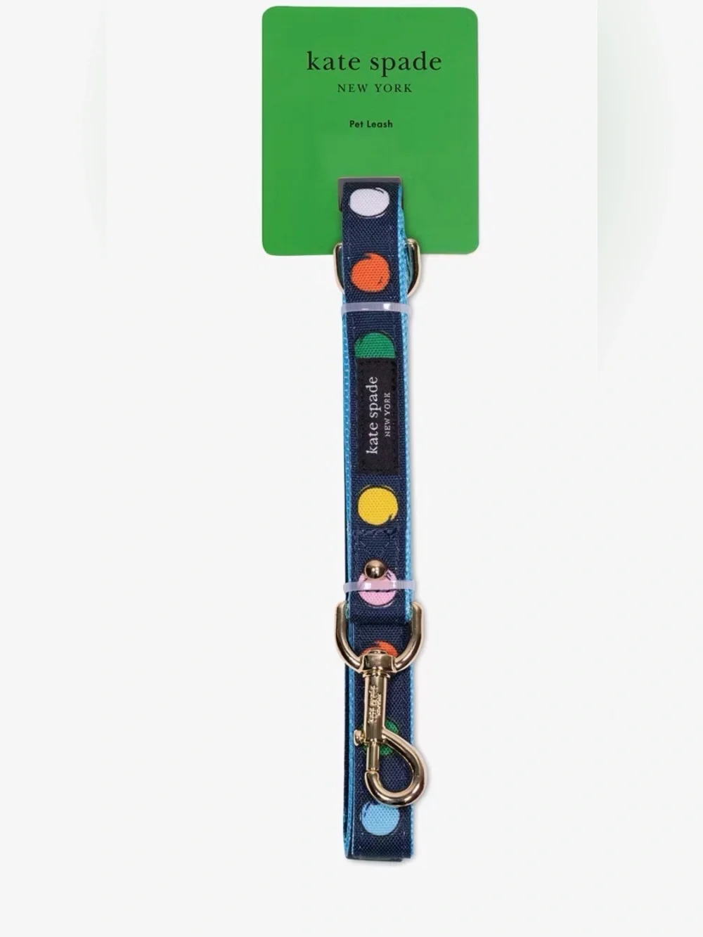 kate spade Watercolor Dot Pet Leash S/M